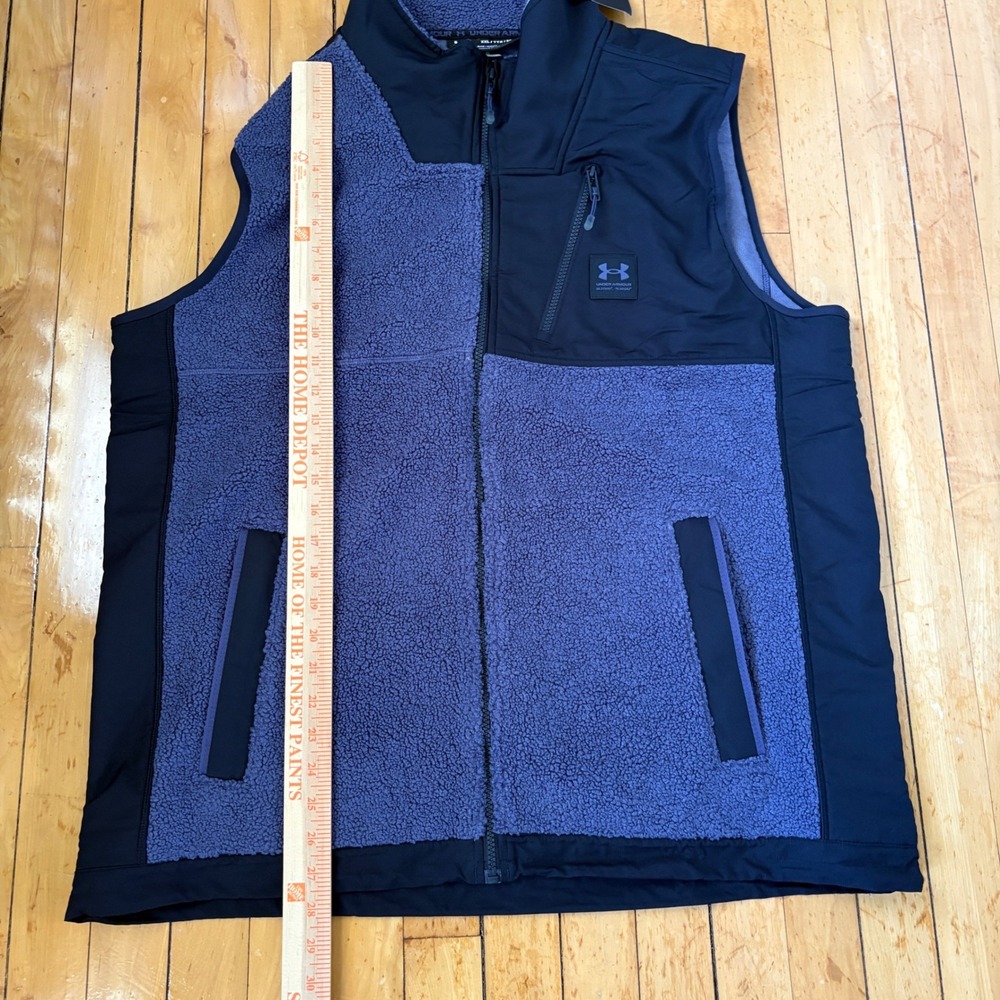 Under Armour Mission Boucle Vest Mens 2XL Sherpa Full Zip Outdoor Mock Neck - Picture 5 of 10